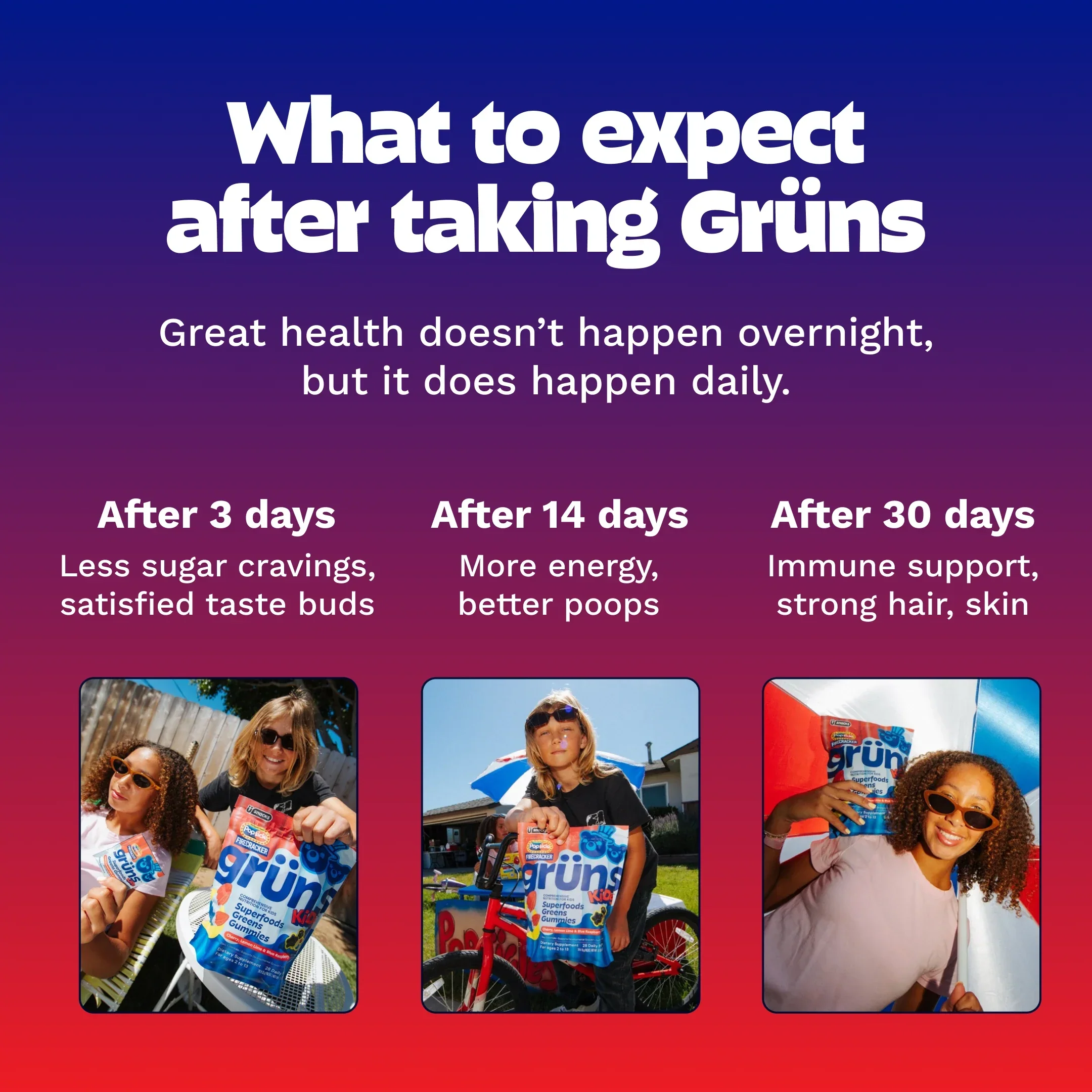Popsicle® Firecracker Grüns Kids - Support Daily Wellness at Home