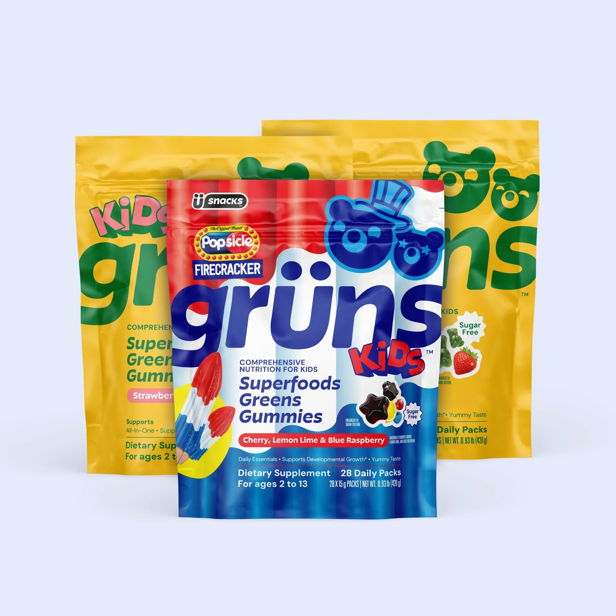 Popsicle® Firecracker Grüns Kids - Support Daily Wellness at Home